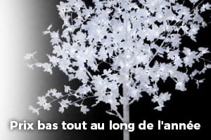 Arbre lumineux de noel exterieur 54 LED 80cm, deco noel pas cher - Badaboum