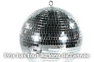 Achat Doubles boules à facettes disco fête pas cher