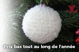 Boule de Noel Original Coeur et Etoile, Decoration Noel Pas Cher - Badaboum