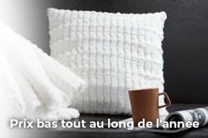 Coussin deco blanc today, Coussin de canapé pas cher - Badaboum