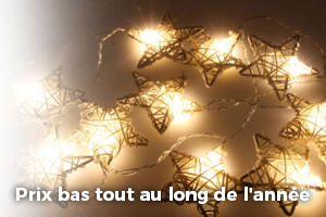 Guirlande lumineuse a pile papillon 10 LED Bleu, decoration noel - Badaboum