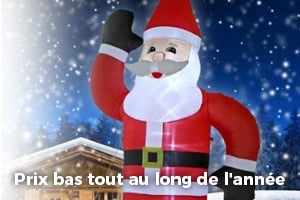 Noel Badaboum Personnage Gonflable Noel  Bonhomme De Neige Gonflable Avec  Sapin ⋆ Berniekarl