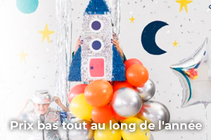 Piñata Fusée, accessoires de fêtes, bonbon anniversaire, pas chers -  Badaboum