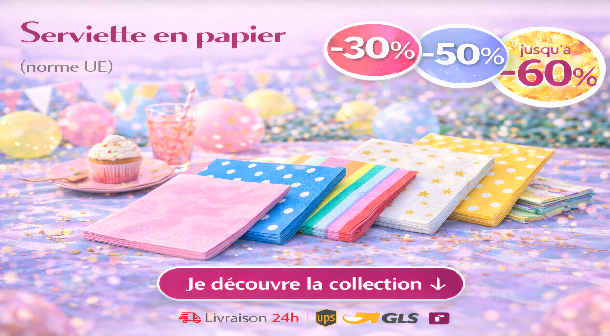 Serviettes en papier - SANTEX - Just Married - 25 x 25 cm - Lot de 20 - Motif couronne de feuilles métallisé - Maison