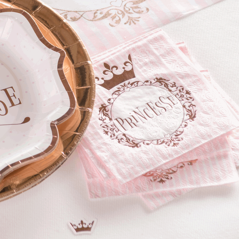 Serviettes Papier Anniversaire Or Noir 20 Pièces - Déco Élégante Fête Table