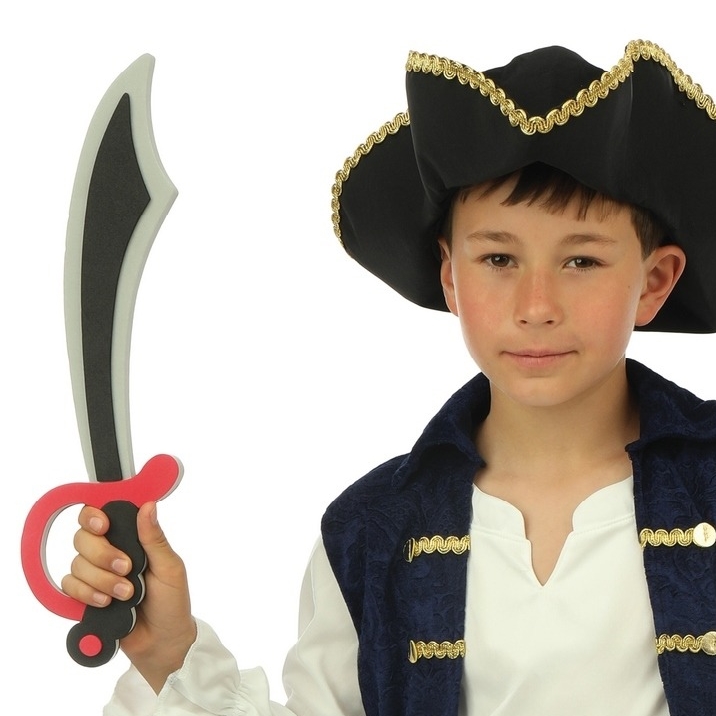 Épée De Pirate En Plastique - Décoration Fête, Cosplay, Halloween, Léger Et Résistant, 47 Cm
