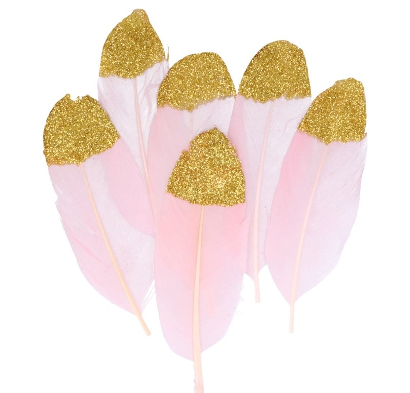 Boa plume de dinde, 2 coloris mixés - pièce de 2 mètres