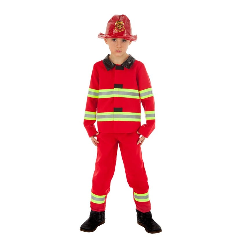 Dress Up America Casque De Pompier Enfant – Rouge – Taille Unique – Bandeau Réglable – Idéal Pour Costume Et Jeu De Rôle