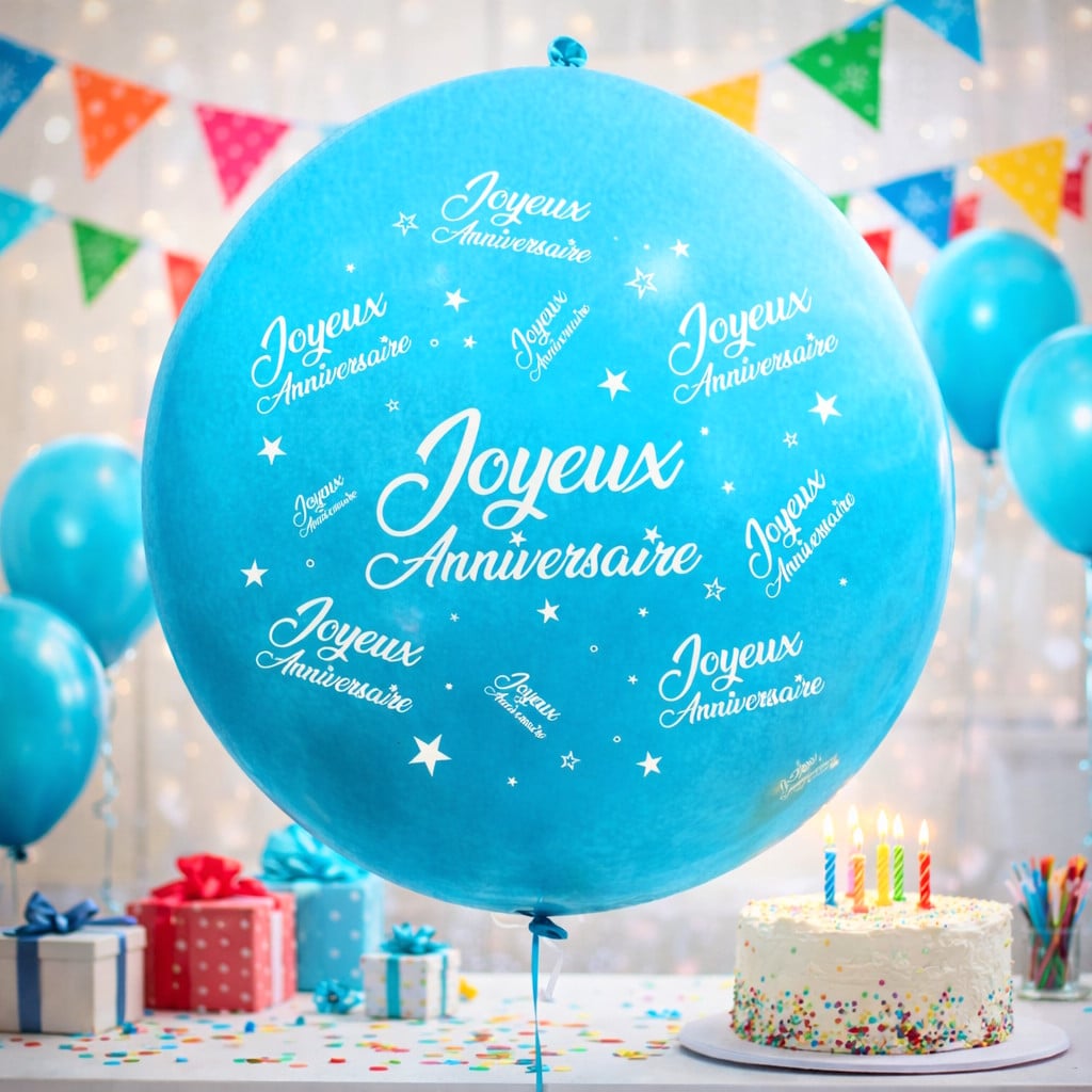 Set De Décoration Anniversaire 31 Ans Homme – Ballons Chiffres 32″, Bannière, Ballons étoiles Et Cœur – Thème Bleu