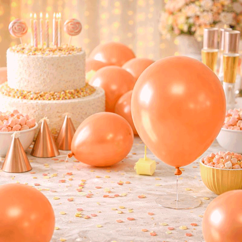 Ballon Décoratif Anniversaire/Mariage - Rose Latex - Lot Ornements De Ballons