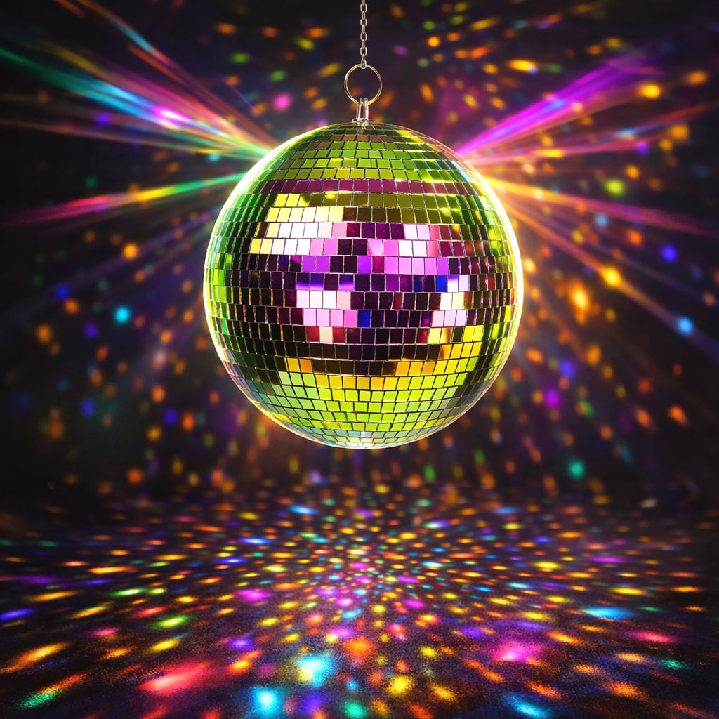 24 Boules Disco Miroir Argentées - Diamètre 4 Cm - Effets Lumineux Rotatifs Pour Fêtes, Noël, Mariage - Matériau Durable Plastique/verre/mousse