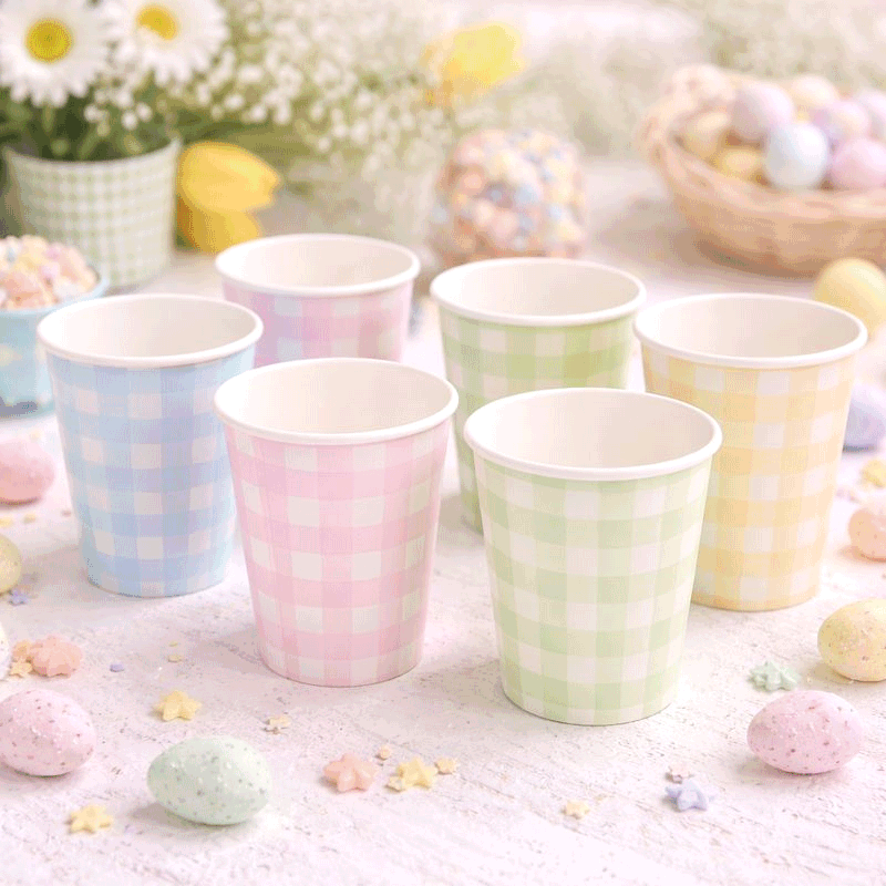 Gobelet Multicolore Carton Gobelets En Carton 60 Pièces - 255ml Multicolores Biodégradables - Fête Anniversaire Mariage Verre Carton Jetable
