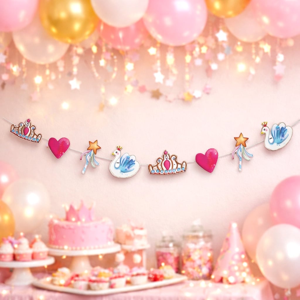 Deco Anniversaire Princesse, Kit Anniversaire Princesse, Décoration