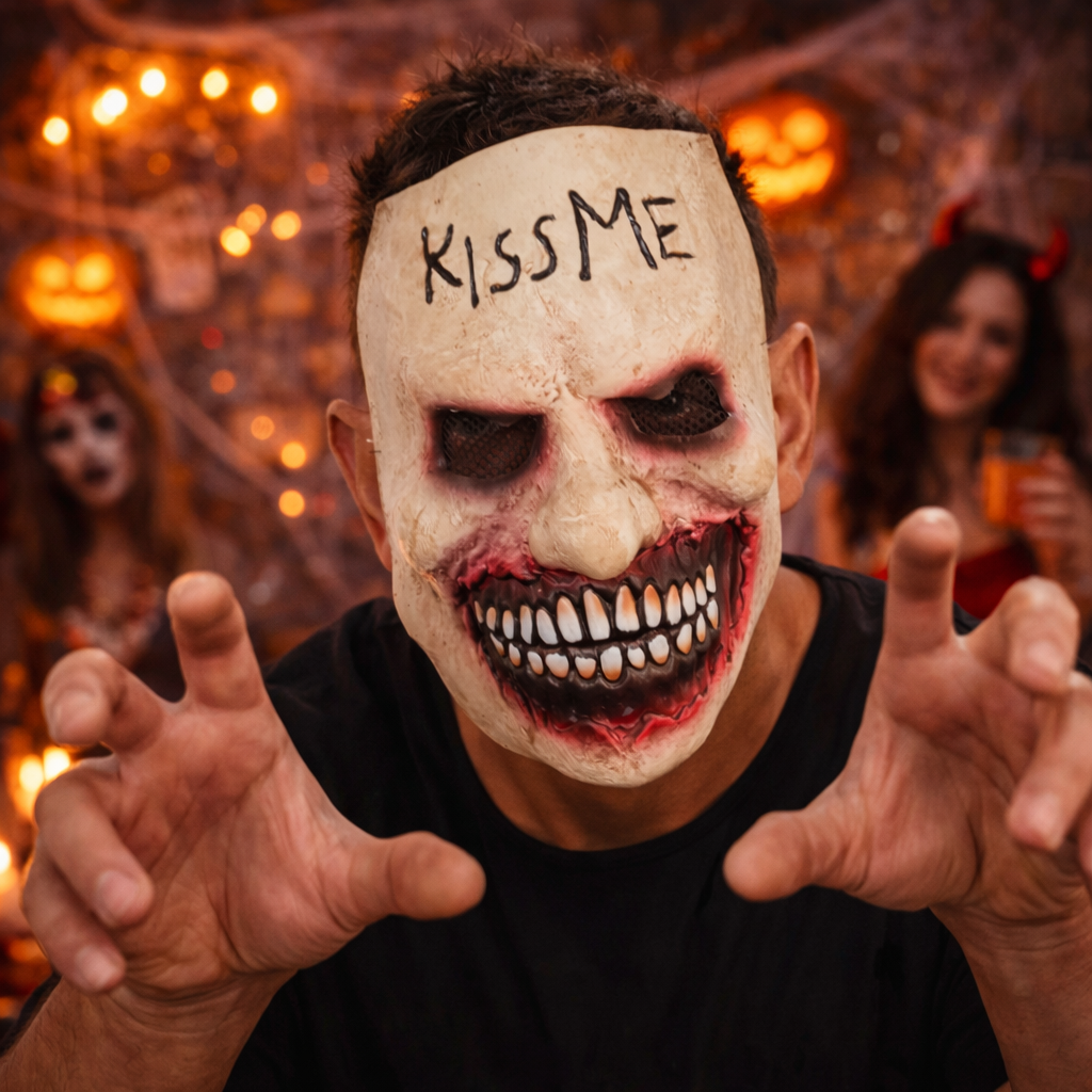 Masque Effrayant Serpent En Latex - Déguisement Réaliste Halloween - Neuf Avec étiquettes