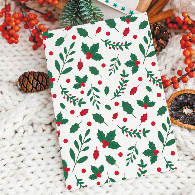 Lot De 50 Pochettes Cadeau Papier Noël - 5 Modèles Différents, Format 16x24 Cm