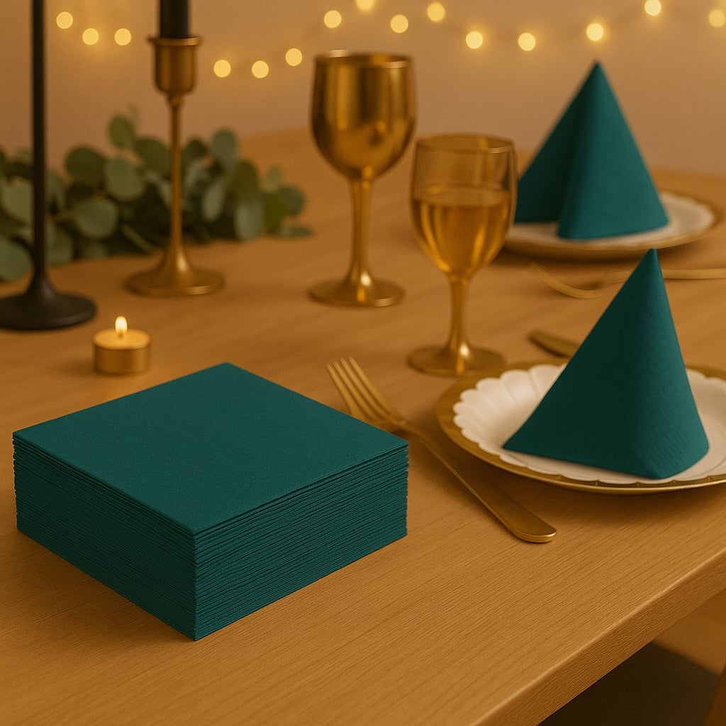 Kotkiddy 40 Pièces Serviettes De Hanoukka, Or-Bleu, Serviettes En