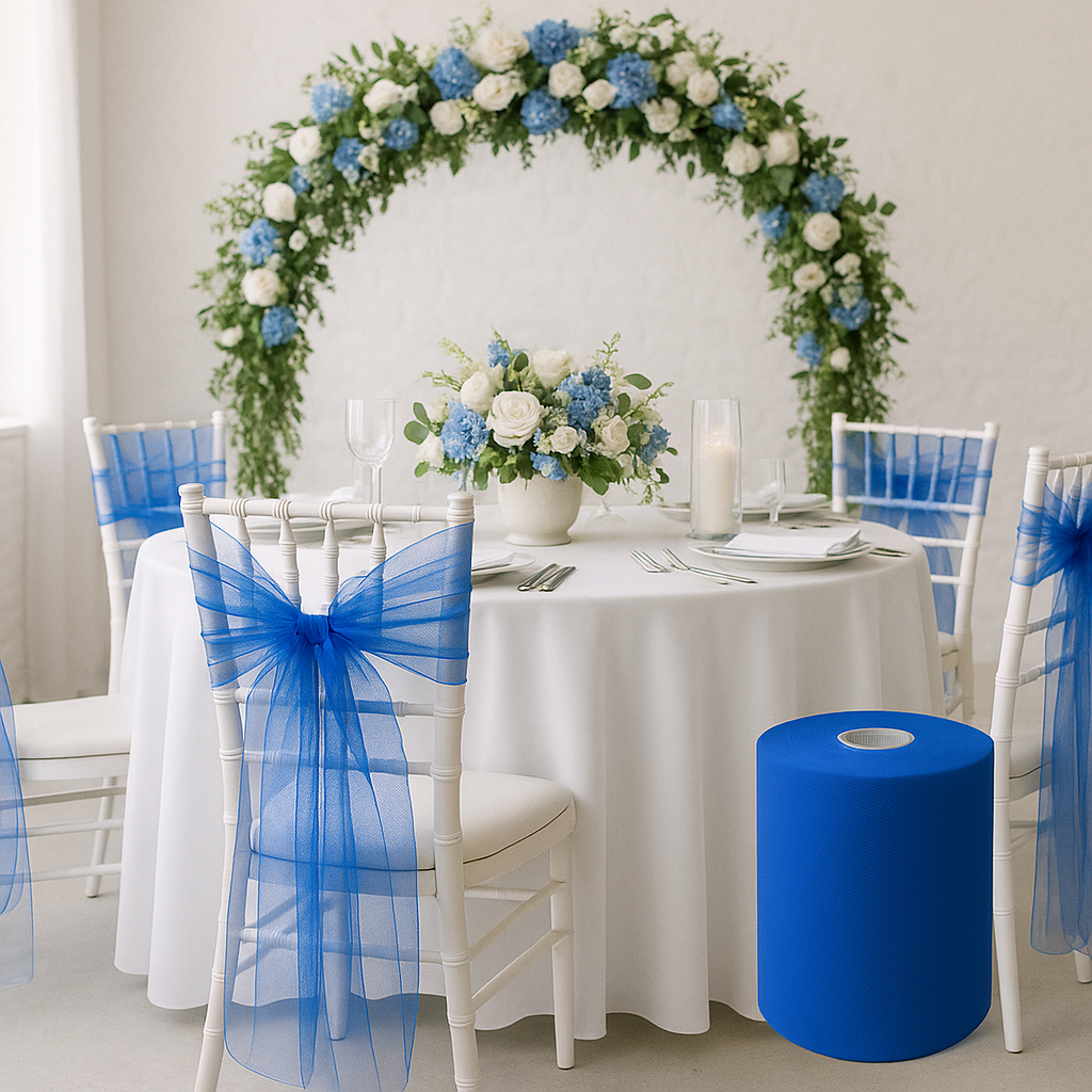 Tulle Souple Turquoise - Largeur 300 Cm, Longueur 100 Cm, Pour Mariage, Baptême, Décoration