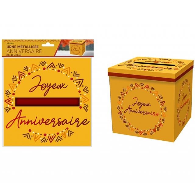 Urne à poids joyeux anniversaire