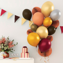 10 ballons pas cher couleur moka