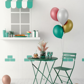 10 ballons metal à gonfler anniversaire pas cher
