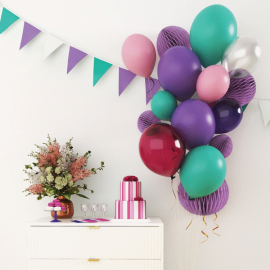 ballon mariage gonflable nuance mauve pas cher