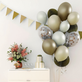 ballons nuance dorée pas cher anniversaire mariage