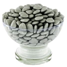 1 Kilo de dragees coeur Gris au Chocolat