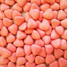 1 Kilo de dragees coeur Peche au Chocolat