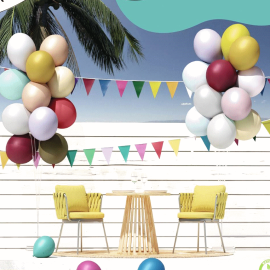 Ballons gonflable multicolore transparent - decoration mariage pas cher