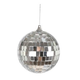 Boule à facettes de 30 cm avec anneau d'accrochage pour décorations festives - Badaboum
