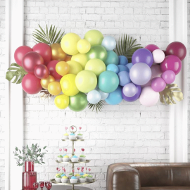 ballon multicolore 50 pas cher