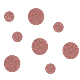 confettis de table pailleté rond rose gold pas cher