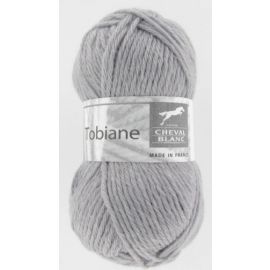 pelote de fil à tricoter Tobiane Cheval Blanc Flanelle