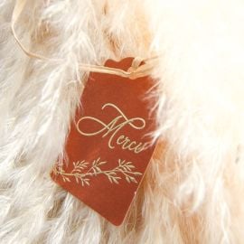 10 Etiquettes Merci Jolis Brins TerraCotta 