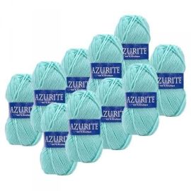 10 Pelotes de laine Azurite Acrylique Glacier