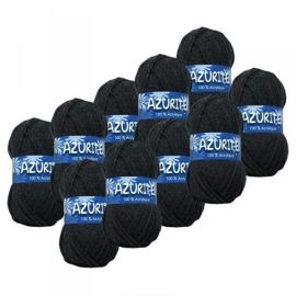 Lot de 10 pelotes de laine AZURITE bleu ciel 50g - Centrakor