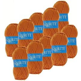 10 Pelotes de laine Azurite Sienne