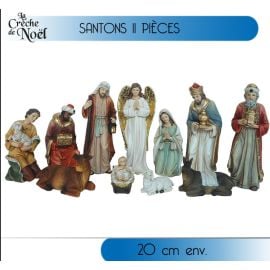 11 Santons de noel pas cher 20cm