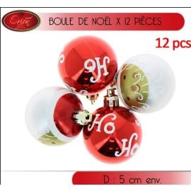 2 Boules de noel a facettes avec Chapeau, suspension sapin pas cher -  Badaboum