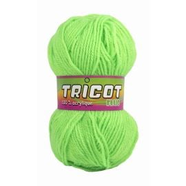 pelote de fil à tricoter fluo vert