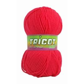 pelote de fil à tricoter fluo Rouge
