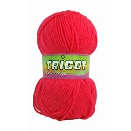 pelote de fil à tricoter fluo Rouge