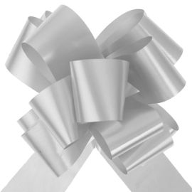 Noeud automatique Argent x10 - decoration fetes pas cher - Badaboum.fr