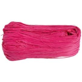 Raphia naturel Fuchsia