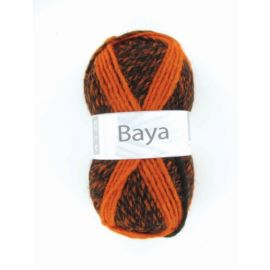 pelote de fil à tricoter Baya Orange fluo Cheval Blanc