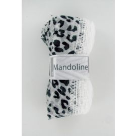 pelote de fil à tricoter mandoline noir Cheval blanc 
