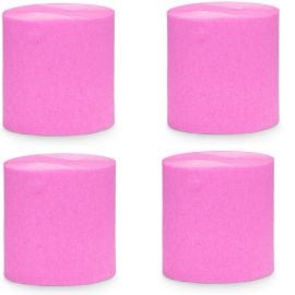 4 Bobines de papier crépon pas cher Fuchsia