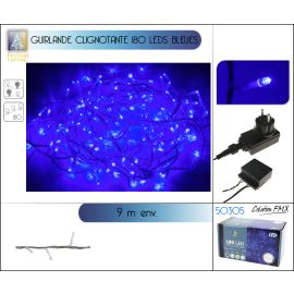 Guirlande lumineuse de noel 180 LED Bleu