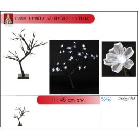 Petit arbre lumineux 32LED BLanc 45cm