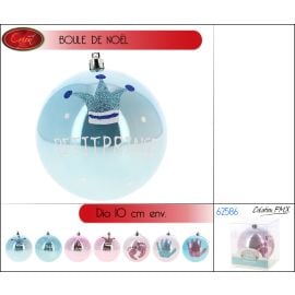 Boule de Noel Enfant Mon Premier Noel Rose 10 cm 